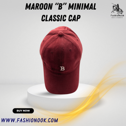 Maroon “B” Minimal Classic Cap